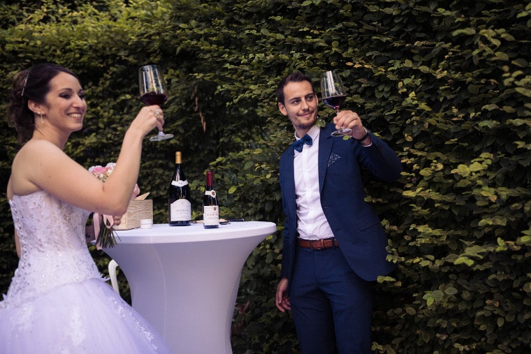 Fleur et David Vin scellé